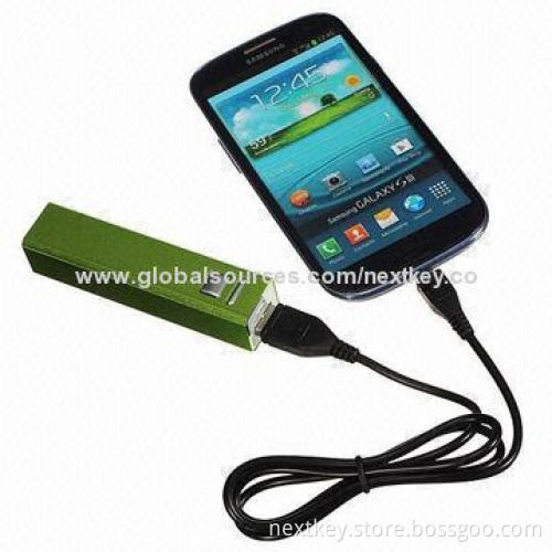 Universal USB Mobile Phone Chargers with 2,600mAh Capacity